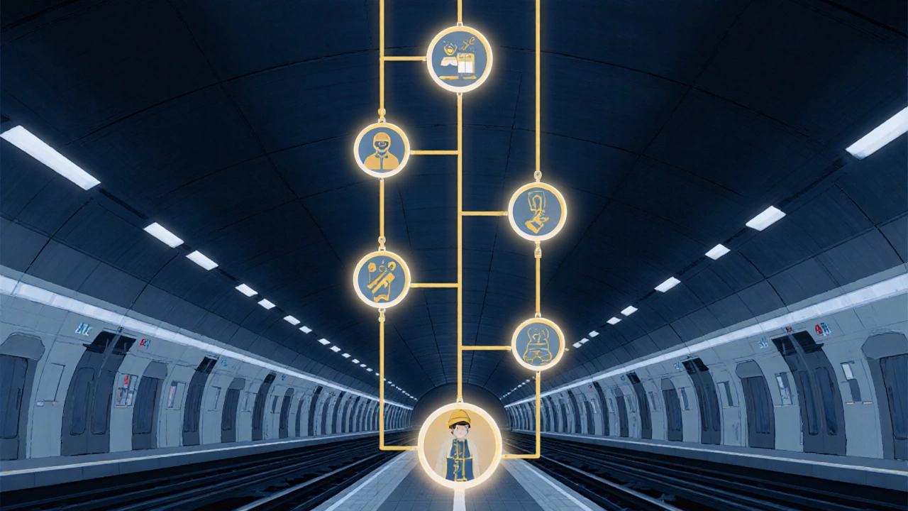 Схема кар&#039;єрного зростання в Київському метрополітені