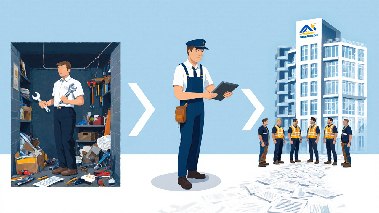 Розвиток професії хозяйственника: від ручного ремонту до керівництва командою в Києві.