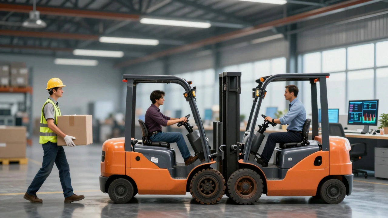 Візуальна історія кар’єрного зростання від грузчика до керівника складу.