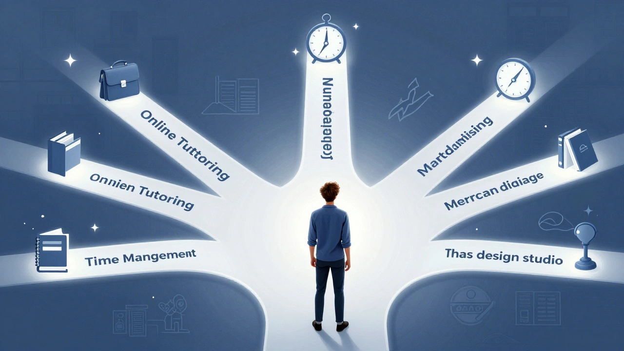 Студент на розі в Києві обирає шлях до роботи: підтримка, репетиторство, контент.