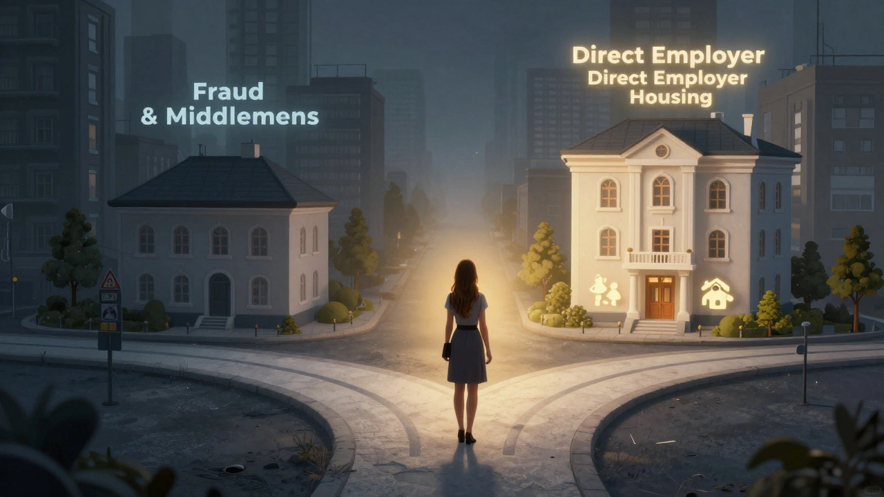 Жінка на роздоріжжі між шахрайством і чесною роботою з житлом